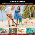 sifting shovel, heavy duty sand sifter shovel with, close-up detail