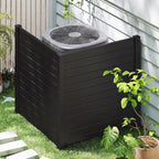 giantex 48''h x 48''w air conditioner fence privacy shown in use