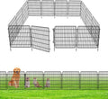 10 panels garden fencing animal barrier with lock, main product view