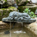 Small Dragon Statue Pond Spitter Outdoor Water Feature with Water Pump Decorative Animal Fountain for Garden,Yard, Lawn and Landscaping Decor