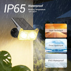 WdtPro Solar Lights Outdoor Waterproof, Solar Spot Lights Outdoor with Optical Lens, Auto ON/Off, 30H+ Runtime, Landscape Spotlights for Flag Yard Path Garden Tree, Warm White 6 Pack