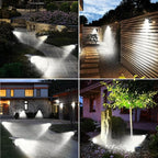 Peasur 6 Pack Solar Lights Outdoor, Solar Powered Spot Uplights Waterproof with 3 Modes 2-in-1 Auto On/Off Solar Spotlights Landscape Lighting Outside for Tree Plants Yard Garden Pathway