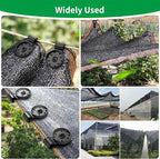 Heavy Duty Round Shade Cloth Clips 100Pcs - Plastic Garden Net Clamps for Shade Cloth for Garden, Tarp Clips Heavy Duty, Anti Bird Netting, Sun Shade Sail, Windproof Awning Clamp