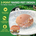 Factee 2PCS Bird Bath Copper Disk – 0.6mm Thick 99.9% Pure Copper Cleaning Disk, Helps Maintain Cleaner-Looking Water, All-Season Use for Outdoor Bird Baths, Bowls, Bird Bath Solar & Fountains
