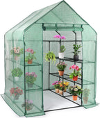 walk-in greenhouse - 3 tiers 8 shelves plant, main product view