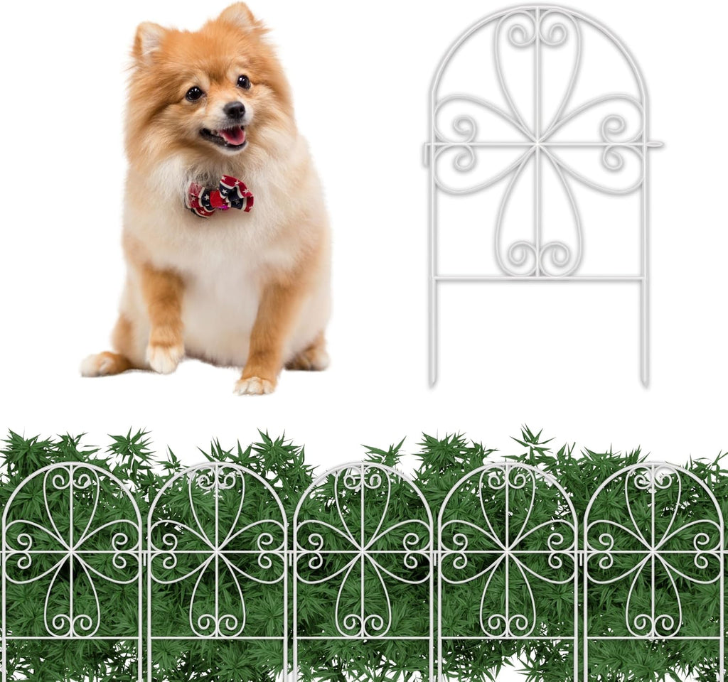 shoplala animal barrier (10 panels) 12x24in white metal, main product view