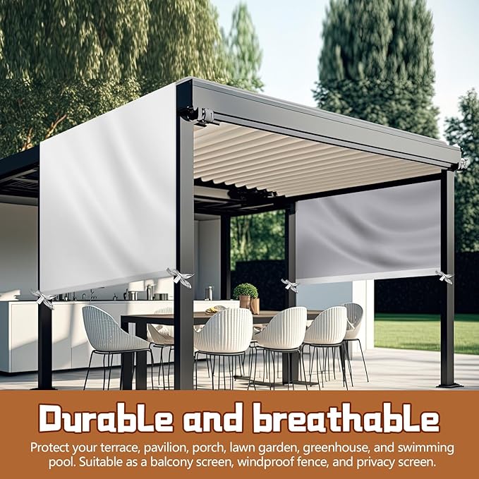 Universal Pergola Replacement Canopy Outdoor Canopy Shade Cover Waterproof Shade Top Cover for Outdoor Patio Porch Backyard(16 x 7 ft,Beige)