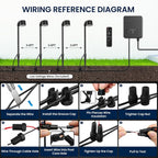 Low Voltage Landscape Lighting, 8 Pack Pathway Lights Outdoor | All-in-One Landscape Lighting Kit,6W Dimmable 5CCT Path Lights,IP66 Waterproof,For Garden Path Driveway Yard Outdoor