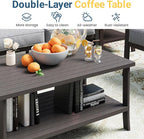 RoyalCraft 2-Pieces Outdoor Patio Furniture Set, Outdoor Metal Sectional Furniture with Cushions, Outdoor Conversation Set with Coffee Table for Backyard, Garden, Balcony, Deck, Grey