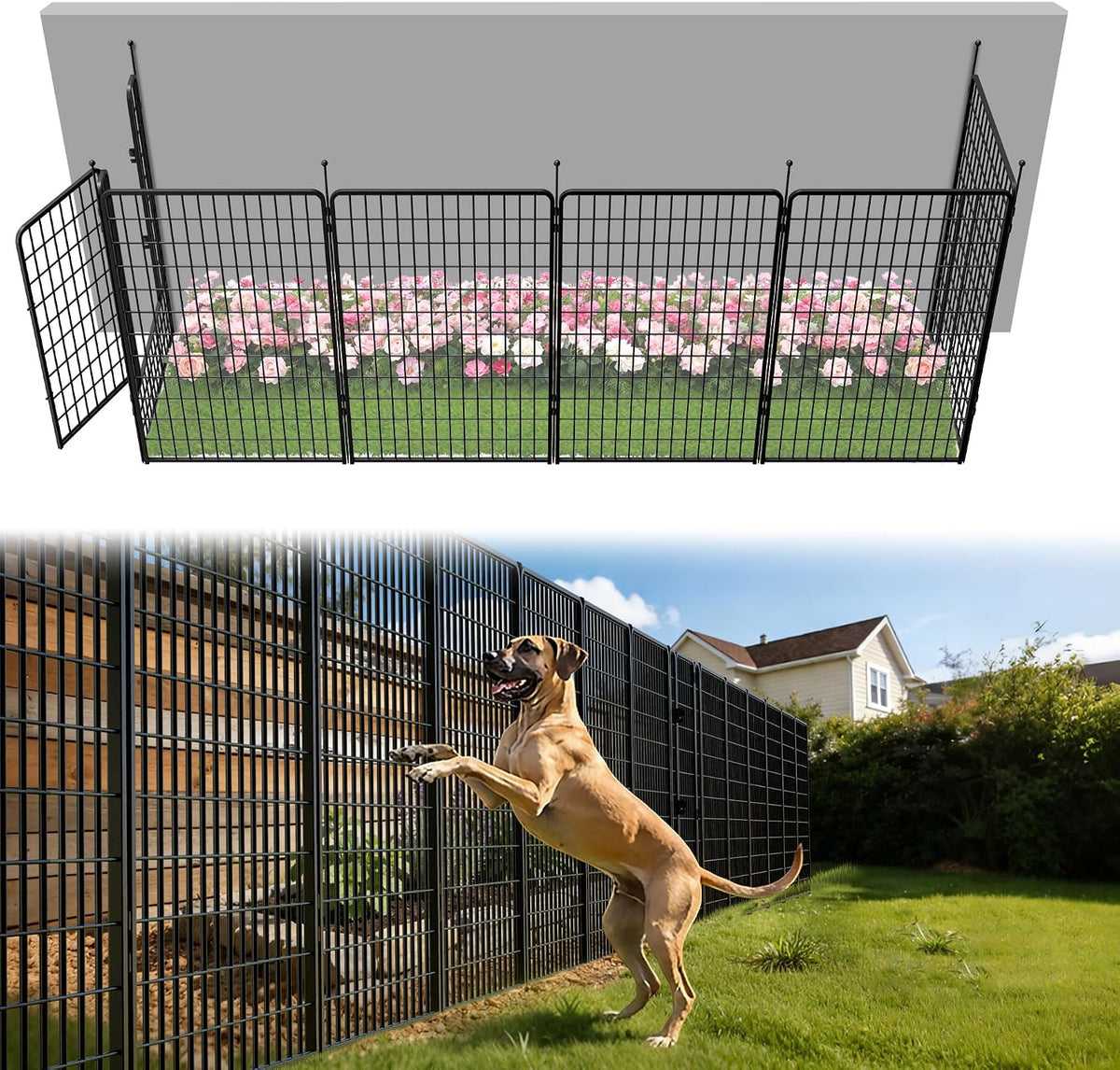 fxw no dig garden fence, outdoor for yard, main product view