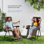 Nestl Zero Gravity Chairs Set of 6 - Brown