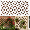 expandable trellis, 38"x89" wooden lattice for climbing plants, main product view