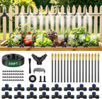 100FT Drip Irrigation Kit, Adjustable Sprinklers for Raised Garden Beds | For Home Gardeners, Ideal for Flower Beds, Vegetable Gardens, Greenhouses & Patio Plants, Expandable Design & Timer Ready