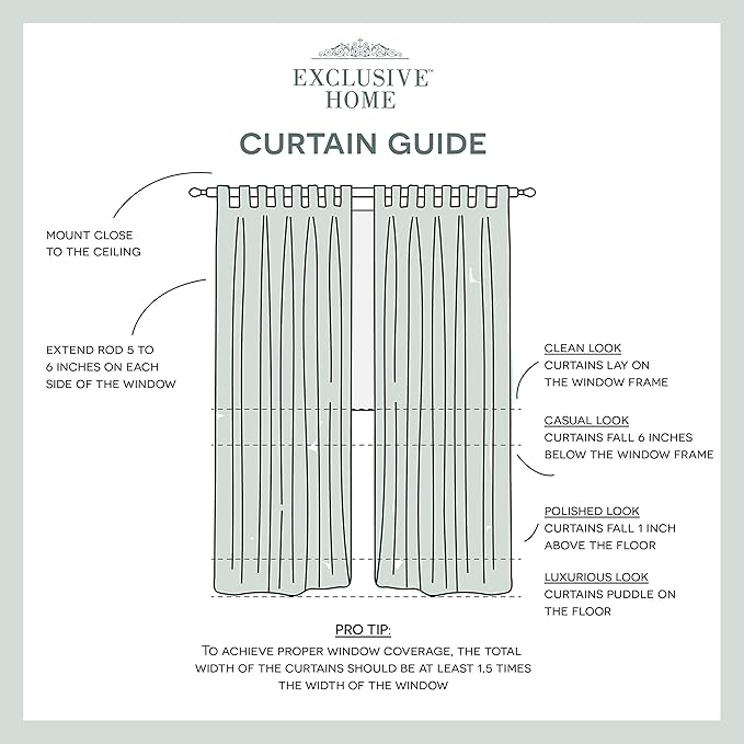 Exclusive Home Cabana Solid Indoor/Outdoor Light Filtering Hook-and-Loop Tab Top Curtain Panel, 54"x84", Taupe, Set of 2