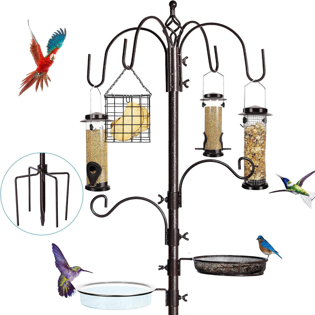yingym 6-hook bird feeding station, 94 inch bird, main product view