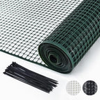 potatolife green plastic garden fence, hardware mesh, 40'', main product view