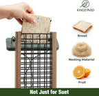 Kingsyard 2 Pack Double Tail-Prop Suet Bird Feeder | Recycled Poly Lumber Suet feeder, Sturdy & Durable, Outside Hanging, Great for Woodpecker & Clinging Birds, Blue