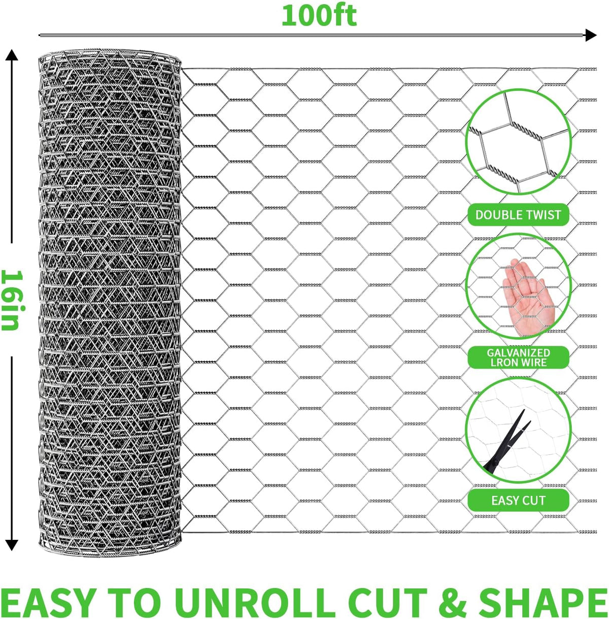 chicken wire 16 x 1200 inches,chicken wire fencing shown in use