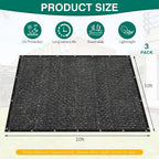 80% shade cloth 10 x 20 ft black, close-up detail
