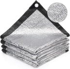 sunny guard 99% aluminum sun shade cloth, 8x8ft, main product view