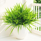 uieke 28 bundles artificial outdoor plants uv resistant on a desk or shelf