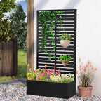 metal raised garden bed with trellis,planter box for, main product view