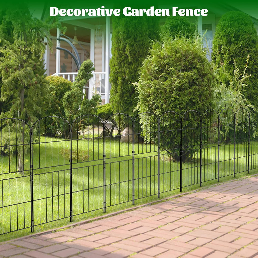 pinpon 10-panel arched garden fence 37.5inh x 10.4ftl, package contents