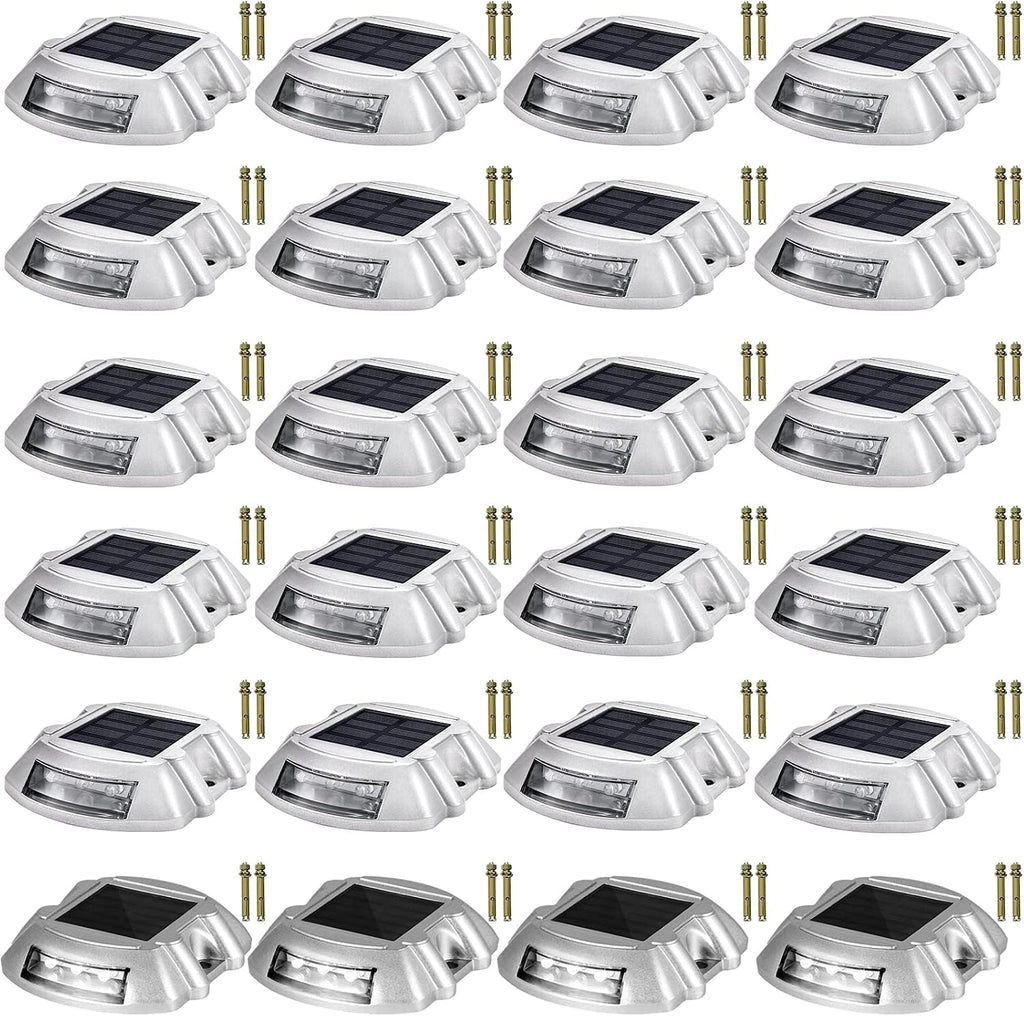 vevor evor driveway lights 24-pack solar driveway lights, main product view