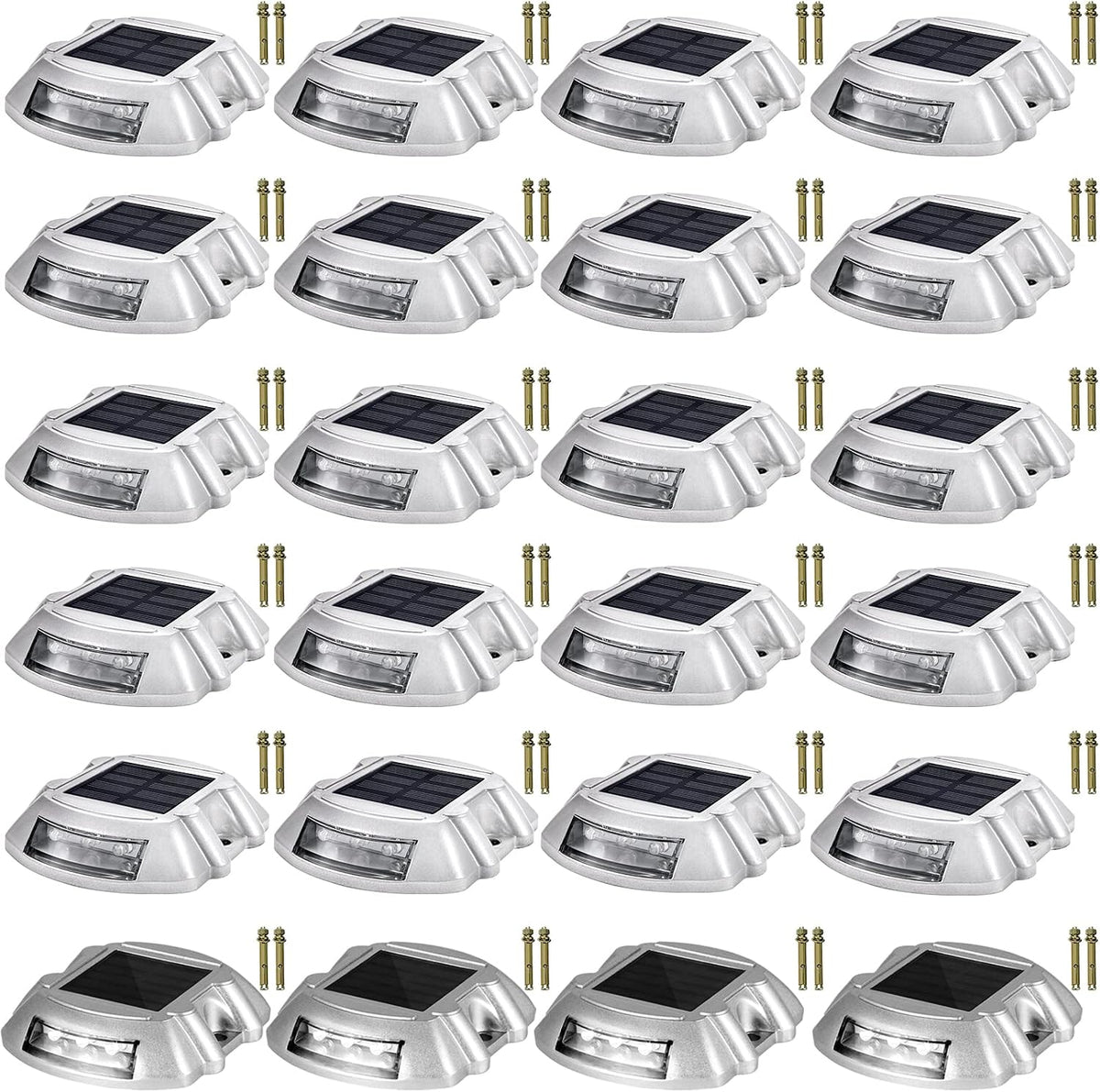 vevor evor driveway lights 24-pack solar driveway lights, main product view
