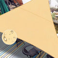 LOVE STORY Right Triangle 7'x10'x12.2' Waterproof Sun Shade Sail Canopy UV Block for Outdoor Patio Backyard Carport,Sand(We Make Custom Size)
