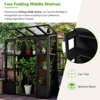 lumisol greenhouse cold frame, 78-inch wooden greenhouse cold showing dimensions