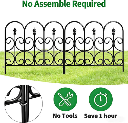 amagabeli garden & home 5 panels 32in(h)×10ft(l) decorative shown in use