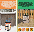 rose cones for winter protection with stakes to showing dimensions