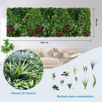 artificial ivy privacy fence 40"×120" grass wall faux shown in use