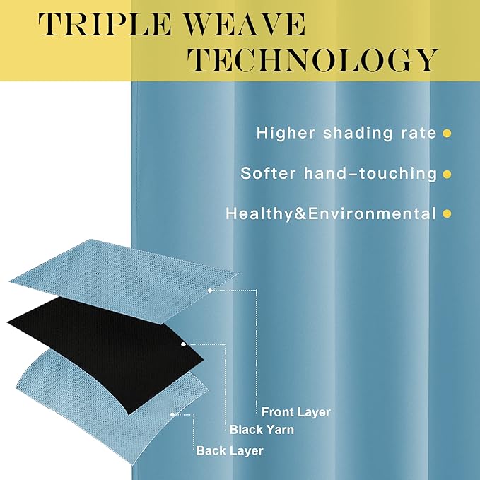 NICETOWN Door Curtain for Closet Doors 80 Inches Long 1 Panel, Blackout Doorway Curtain for Open Closet Bedroom, Room Divider Living Room for Privacy (Teal Blue, 1 Panel, 46W x 80L)
