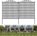 10 panels no dig decorative garden fence, dog, main product view