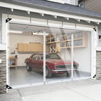 clear outdoor curtains patio double zippers door enclosure on a desk or shelf