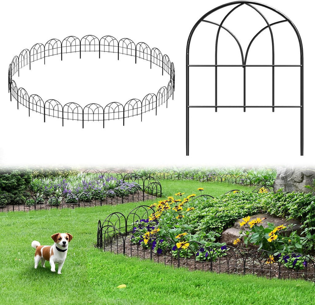decorative garden fence, 27.3 ft no dig flower, main product view