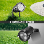 LemonBest Landscape Lighting - 6W RGB Color Changing Halloween Landscape Lights 120V Christmas Outdoor LED Spotlight with Remote Control Waterproof Spot Lights for Yard Garden Patio Driveway (1 Pack)