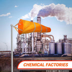 G128 - Orange Windsock Heavy Duty Printed 210D Wind Direction Measurement (Orange 40" 1PK)