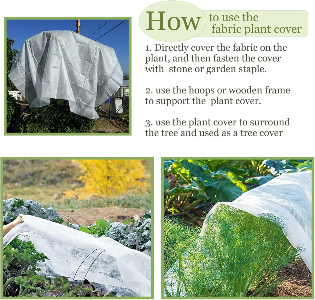 plant covers freeze protection 10x30ft floating row cover showing dimensions