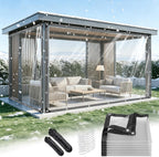 clear tarp with grommets 8x12 ft heavy duty, main product view