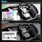 dreamcolor acrylic interior car led strip lights, 6, side view