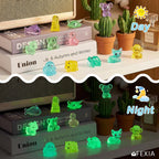 FEXIA 100PCS Mini Resin Animal Mystery Blind Bags for Fairy Garden Luminous | Individually Wrapped Blind Bags, Premium & Safe Resin Figurines, Mini Collectible Animals for Classroom Prizes & DIY Crafts