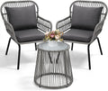 wildformers 3 pieces rattan wicker bistro set, patio, main product view