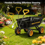 cammoo 10-in no-flat tires 900lb garden dump cart, view 10