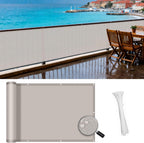 sunny guard 3'x16.5' waterproof balcony privacy screen pes, main product view