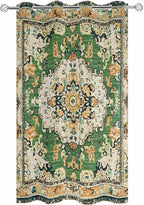 Ombre Green Boho Outdoor Curtains for Patio Waterproof, Grommet Privacy Curtain Drapes Weatherproof Outside Curtains for Porch GazeboPergola Cabana 1 Panel 54x84inch Vintage Ethnic Tribal Geometric
