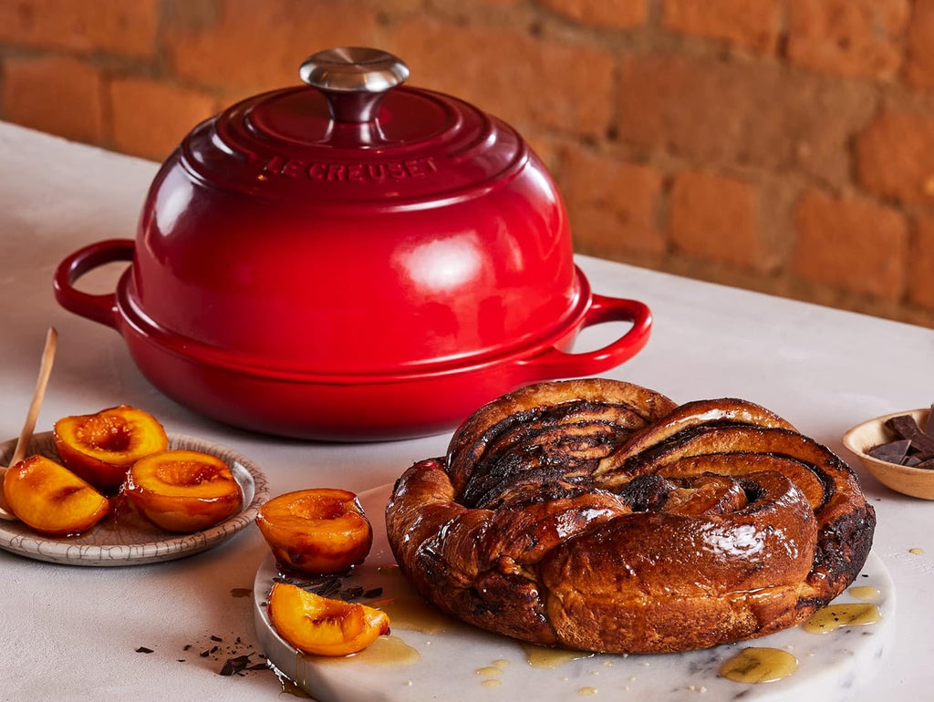 Le Creuset Enameled Cast Iron Signature Round Bread Oven, 9.5 inch, Cerise