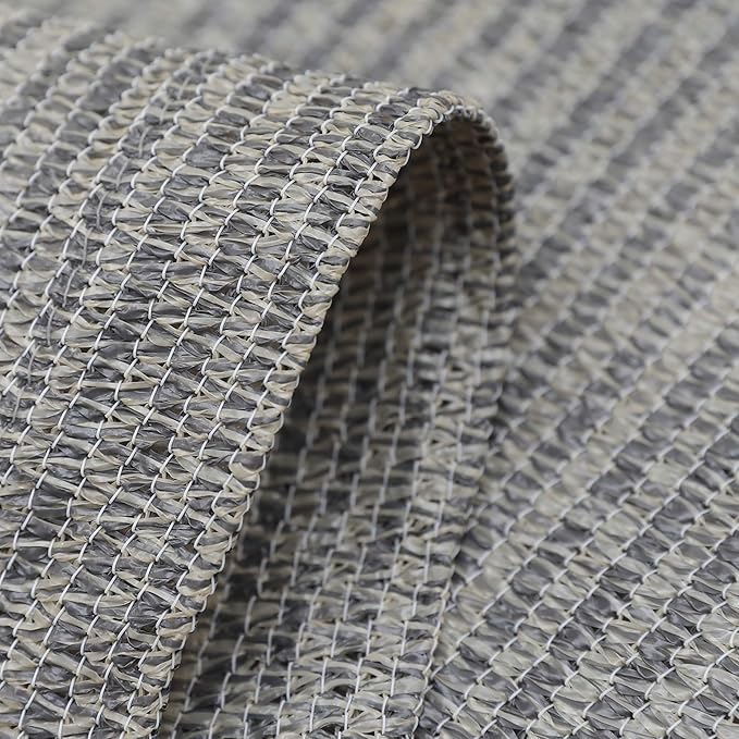 LOVE STORY Balcony Privacy Screen, 3'x10' Deck Shield Screen Fence Cover,UV Protection and Weather-Resistant, 3 FT Height for Deck, Patio, Backyard, Outdoor Pool, Porch, Railing, Beige-Grey